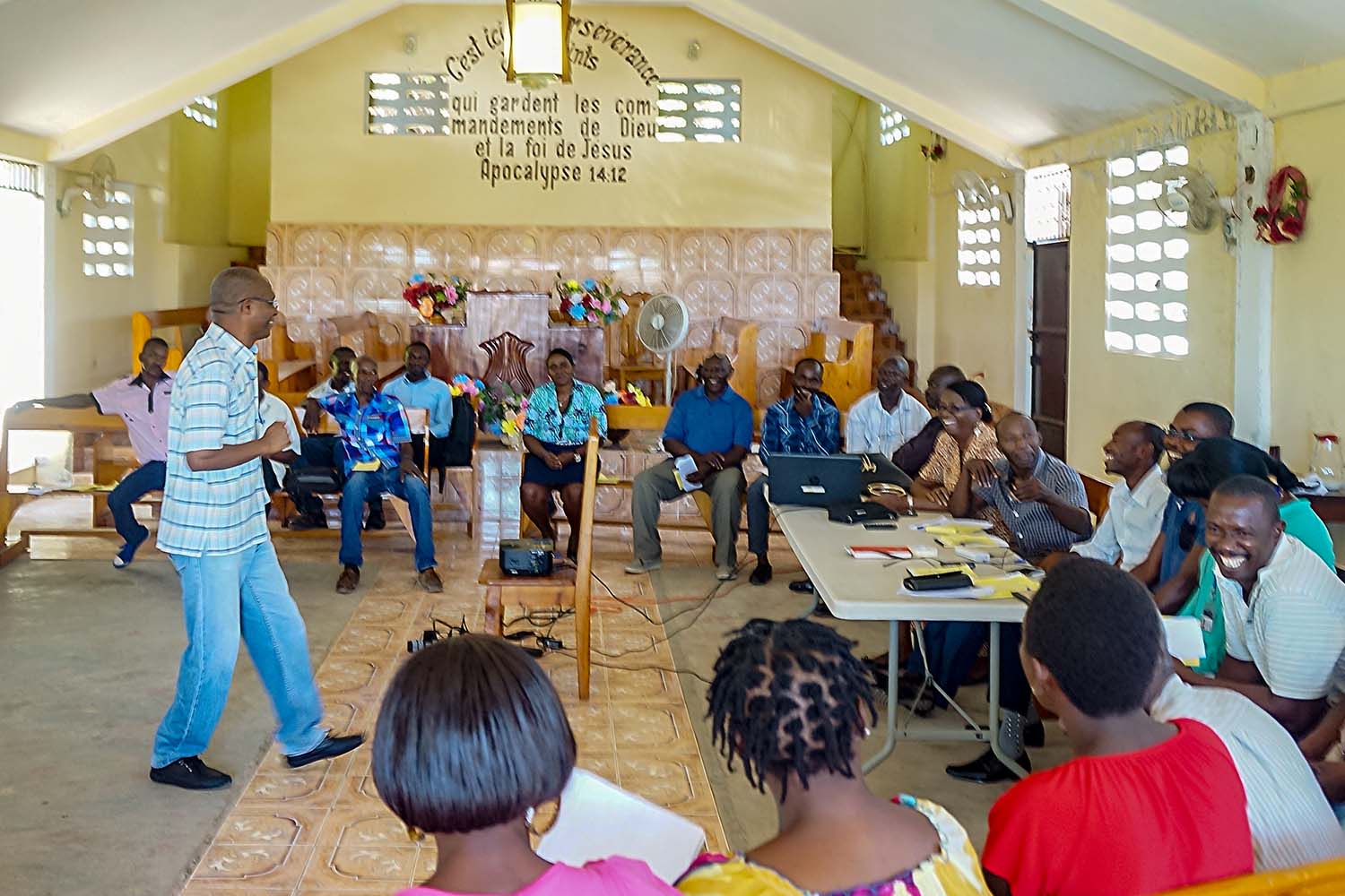 Atelier de formation des membres du Conseil des Sages à Port-à-Piment le 18 avril 2018